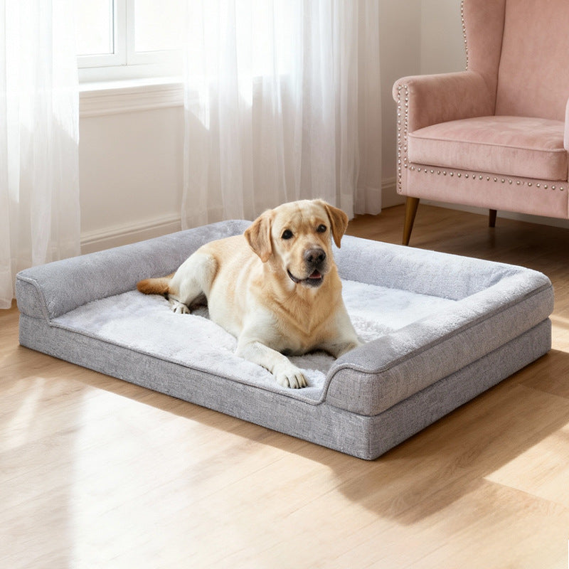 Harrow Orthopedic Dog Bed with Non-Slip Bottom and Raised Edges for Joint Support