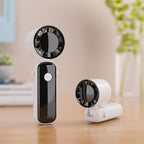 Portable Dual-Mode Handheld and Desktop Cooling Fan Rechargeable Battery Compact Design