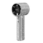 Compact Portable Fan with LED Display and Multiple Speeds for Men
