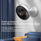 Compact Oscillating Table Fan USB Powered Quiet Brushless Motor Adjustable Tilt