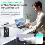 Portable Dual Fan Lightweight Rechargeable Personal Cooling Fan