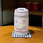 Women’s Insulated Thermo Mug with Cute Animal Design Leak-Proof Lid Ergonomic Handle