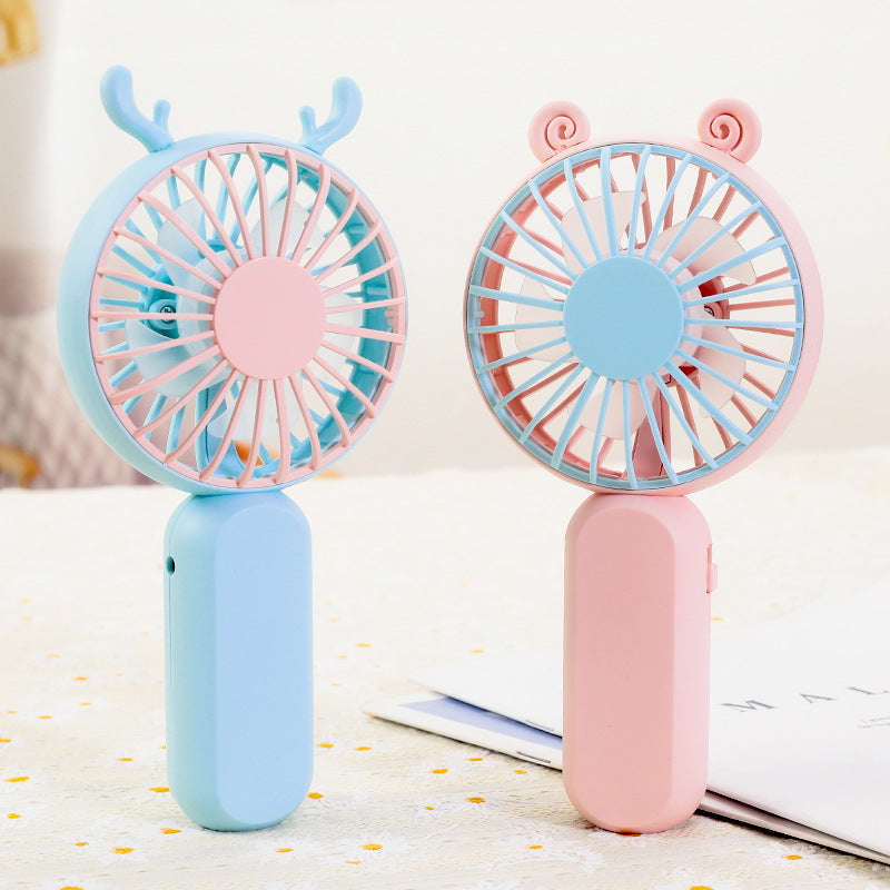 Rechargeable Compact Handheld Fan USB Portable Quiet Motor Unisex