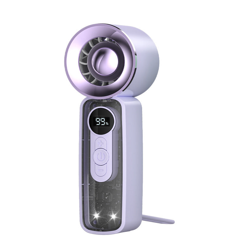 Portable Rechargeable Mini Fan Compact Lightweight Personal Cooling Fan with LED Battery Indicator