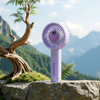 Portable Leaf-Shaped Mini Fan Rechargeable Quiet Operation Compact Lightweight