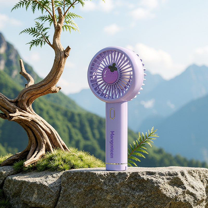 Portable Leaf-Shaped Mini Fan Rechargeable Quiet Operation Compact Lightweight
