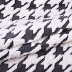 Women’s Plush Blanket Houndstooth Pattern Ultra-Soft Hypoallergenic Microfiber Cozy Throw