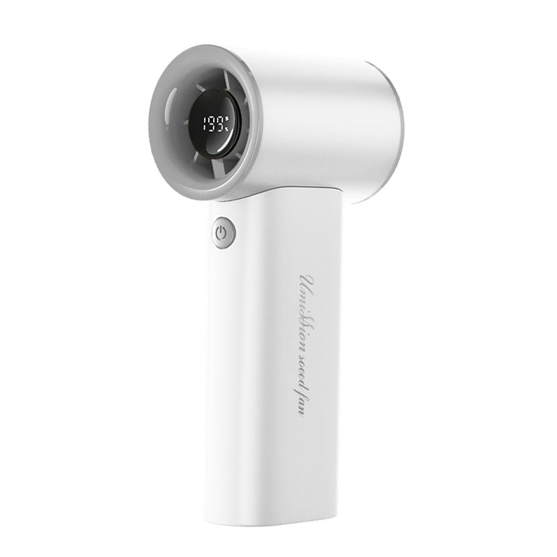 Handheld Smart Humidifying Fan Portable Rechargeable Personal Cooling Fan with LED Display