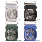 Portable Rechargeable Evaporative Desktop Air Cooler Fan with Leather Handle