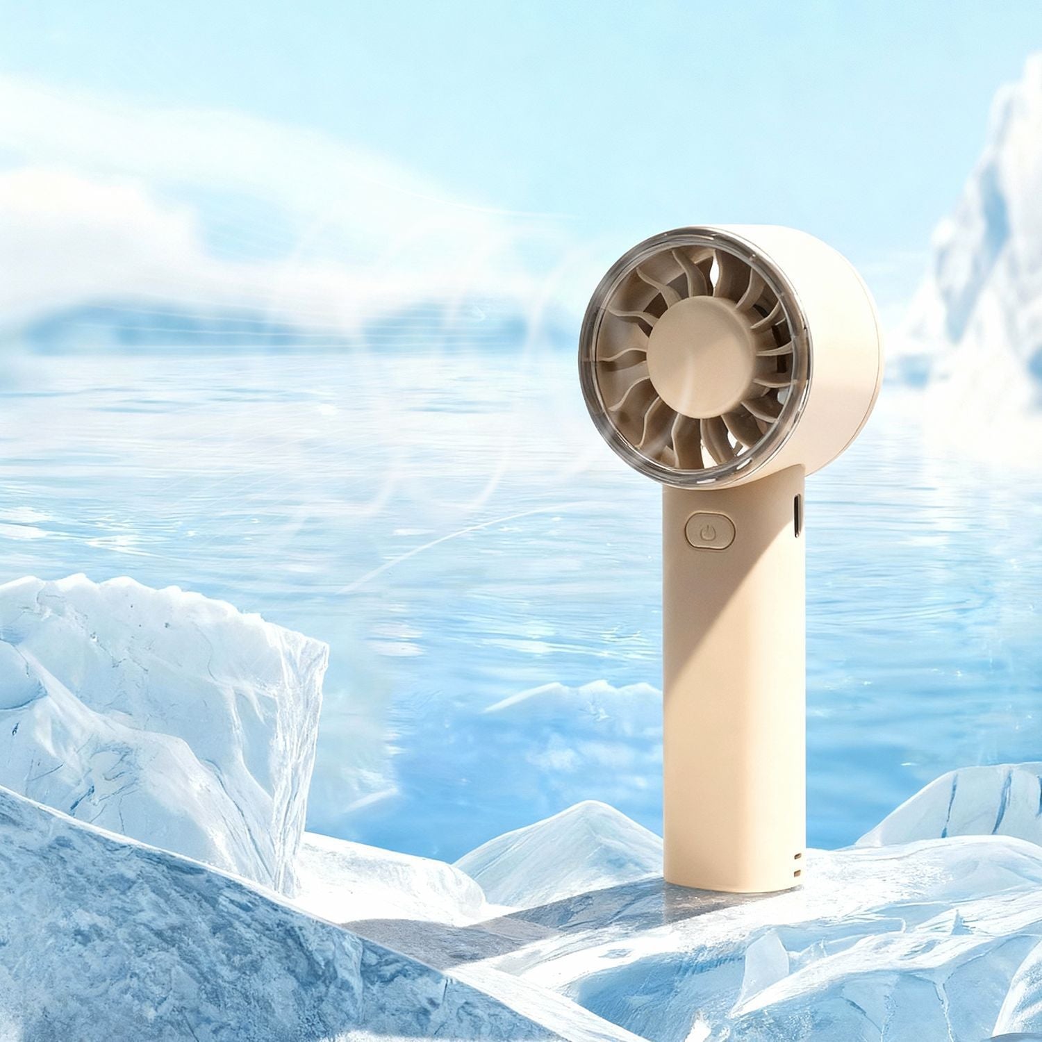 Portable Mini Fan Rechargeable Battery Operated Lightweight Adjustable Speeds Compact