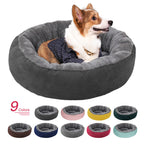 Deko Harrow Cat Bed Soft Padded Round Nesting Bed Durable Easy-Care Fabric