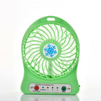 Portable Battery Operated Fan Rechargeable with 3 Speed Settings Compact Lightweight Personal Cooling Fan