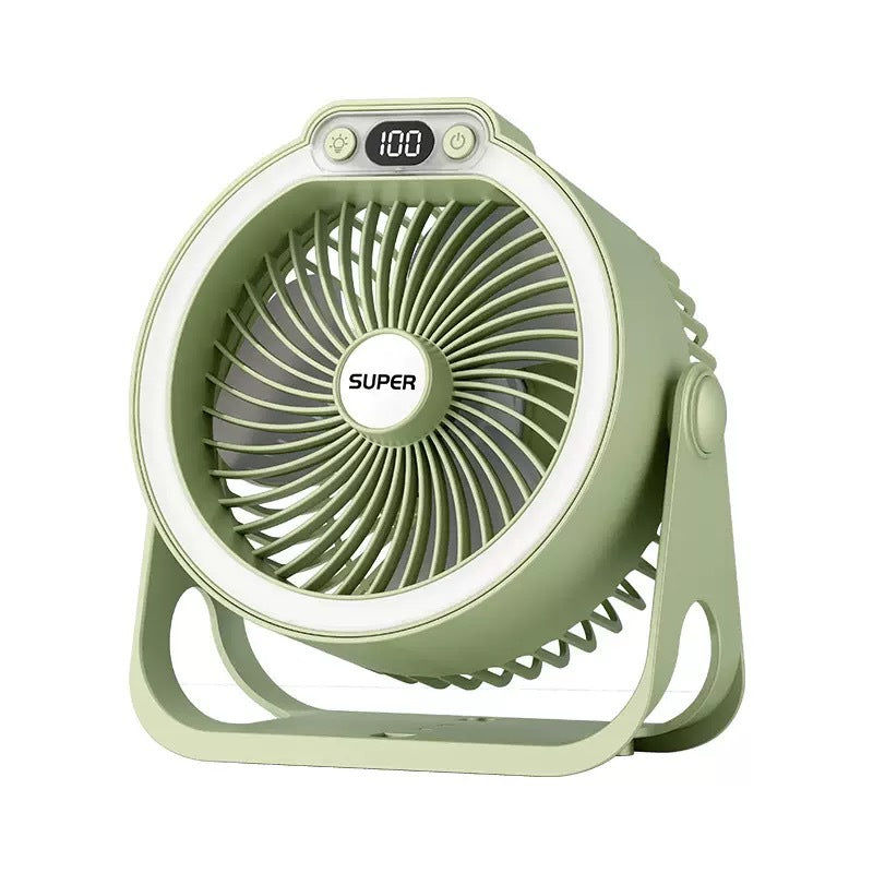 Portable Desktop Fan with 3 Speeds Quiet Operation LED Display Compact and Energy Efficient