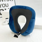 Unisex Memory Foam Travel Neck Pillow with Adjustable Straps and Breathable Cover
