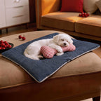 Harrow Unisex Pet Mat with Cushion Shapes Soft Padded Non-Slip Cozy Bed