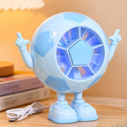 Portable USB Mini Fan Soccer Ball Design Lightweight Quiet Rechargeable Personal Cooler