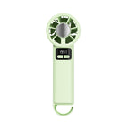 Portable Fan Digital Display Rechargeable Battery Lightweight Compact