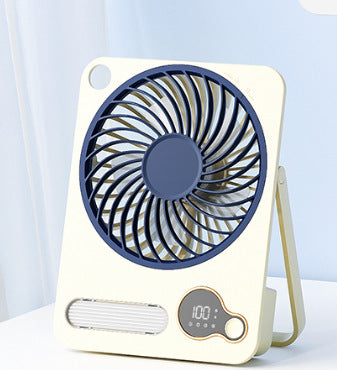 Rechargeable Desk Cooling Fan Portable Quiet Operation Adjustable Speeds Wireless Battery Powered