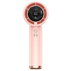 Smart Handheld Digital Fan With Rechargeable Battery and Adjustable Speed Display
