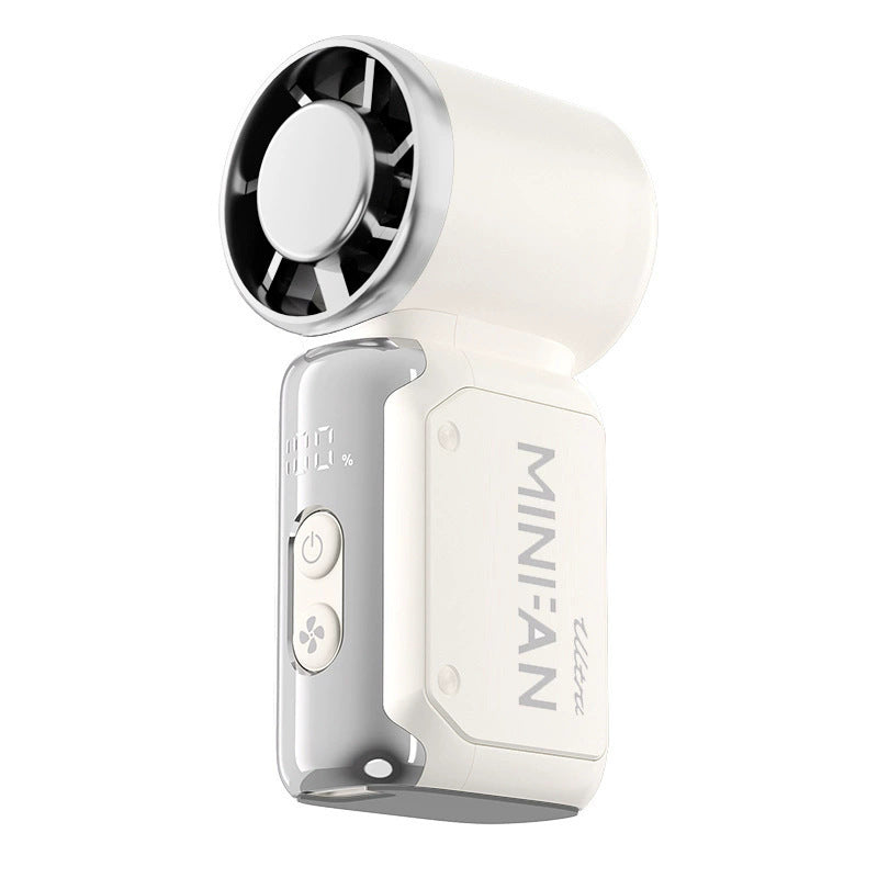 Portable Mini Air Cooler with LCD Display Rechargeable Battery Compact Personal Fan