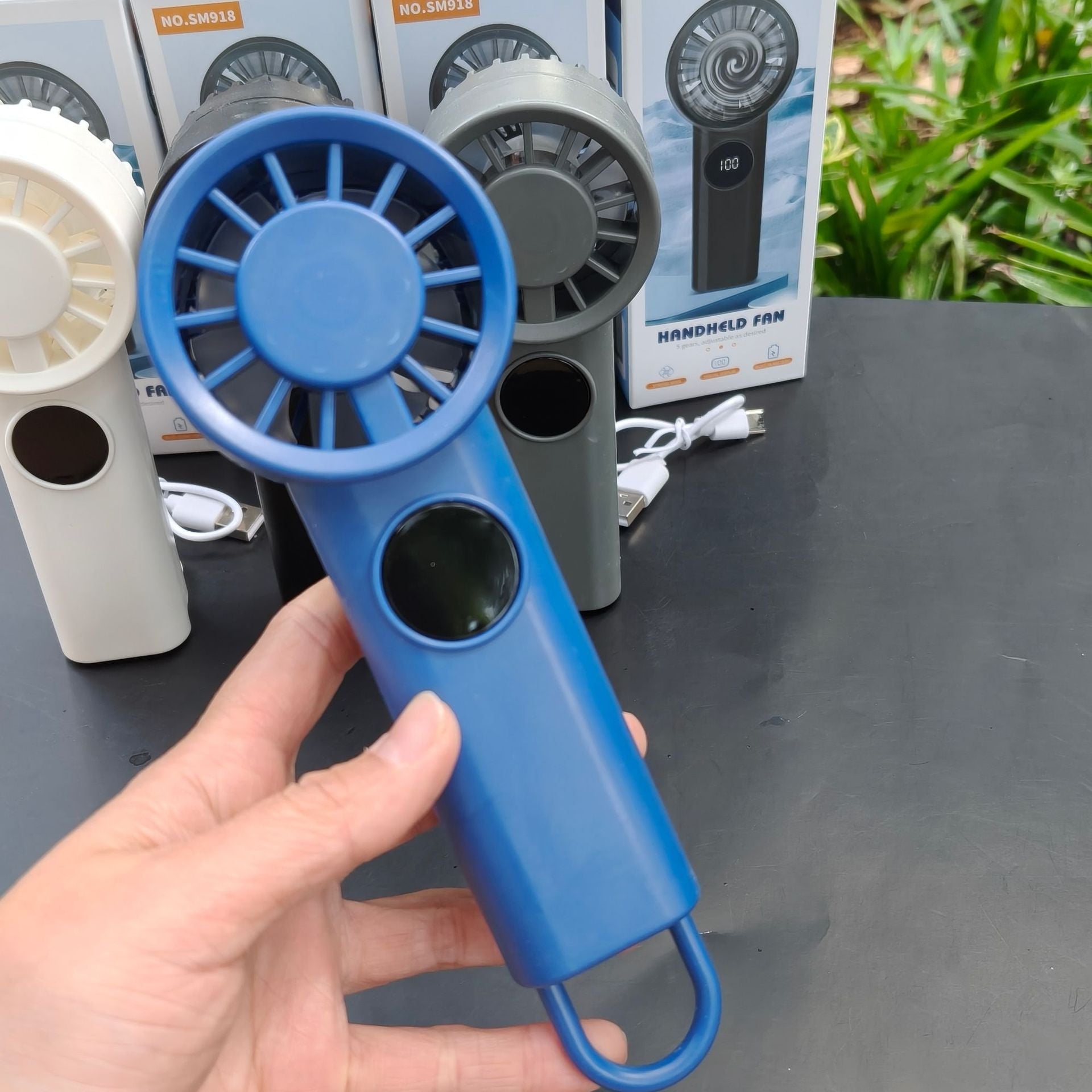 Portable USB Rechargeable Handheld Fan with Multiple Speed Settings Compact Lightweight Design