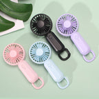 Portable Handheld Fan Rechargeable Compact Lightweight Personal Cooling Fan with Strap