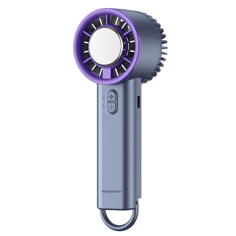 Compact USB Rechargeable Fan Portable Personal Cooling Fan with Adjustable Speeds and LED Display