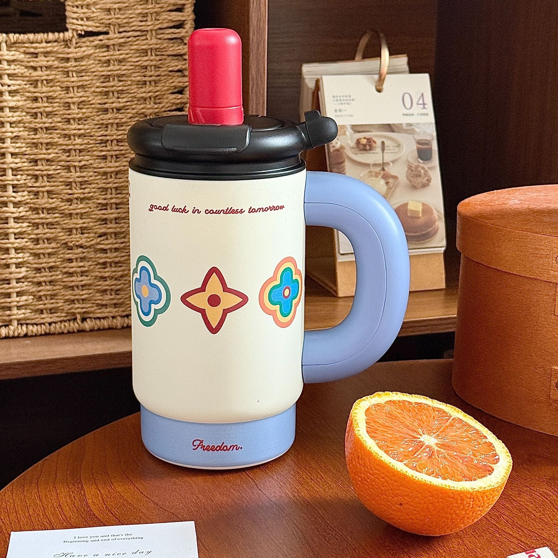 Women’s Multi-Purpose Insulated Drink Container Leak-Proof Lid Ergonomic Handle Large Capacity