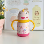 Children’s Spill-Proof Cup with Handles and Playful UFO Design BPA-Free Plastic