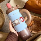 Women’s Multi-Purpose Insulated Drink Container Leak-Proof Lid Ergonomic Handle Large Capacity