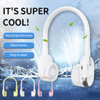 Wireless Bluetooth Headphones Women Lightweight Ergonomic Cooling Fan Long Battery Life