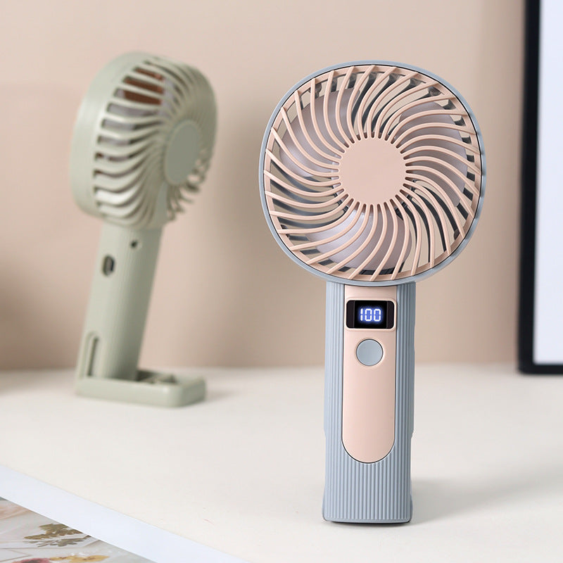 Portable Battery Operated Fan with Variable Speed Control and LED Display