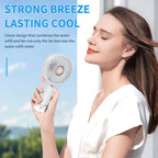 Portable Ladies Fan Rechargeable Battery Operated Lightweight Compact