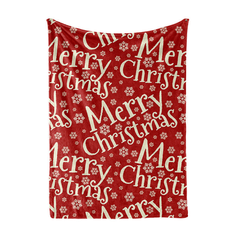 Women's Christmas Blanket Soft Microfiber Festive Tree and Gift Design Cozy Throw