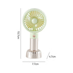 Handheld Rechargeable Personal Cooling Fan Portable Compact 3-Speed Battery Operated