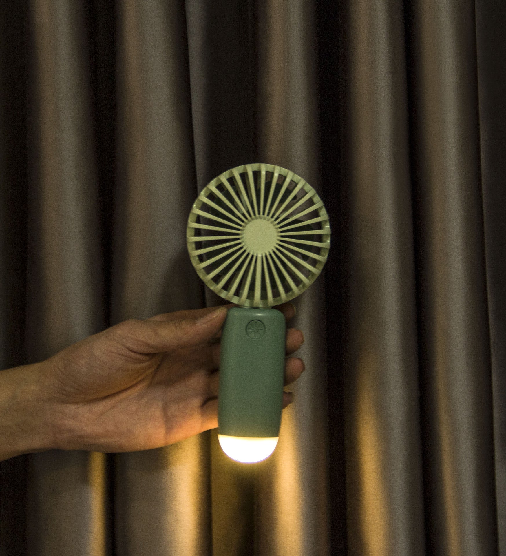 Portable LED Handheld Fan Rechargeable Battery Adjustable Speeds Compact Lightweight