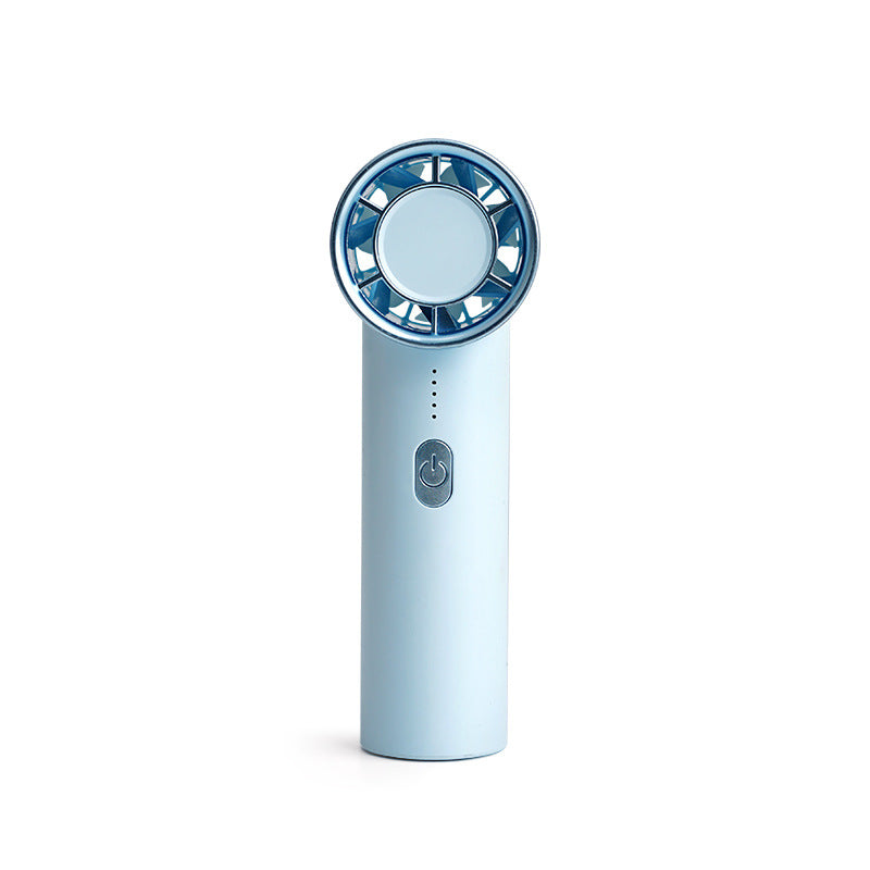 Portable Mini Fan with LED Light Rechargeable Battery Adjustable Speed for Women