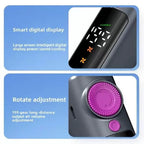 Wireless Compact Turbine Air Circulator Bladeless Fan with LED Display USB-C Rechargeable