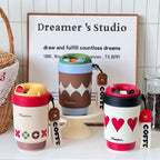 Women's Insulated Stainless Steel Coffee Cup with Leak-Proof Closure Practical Design