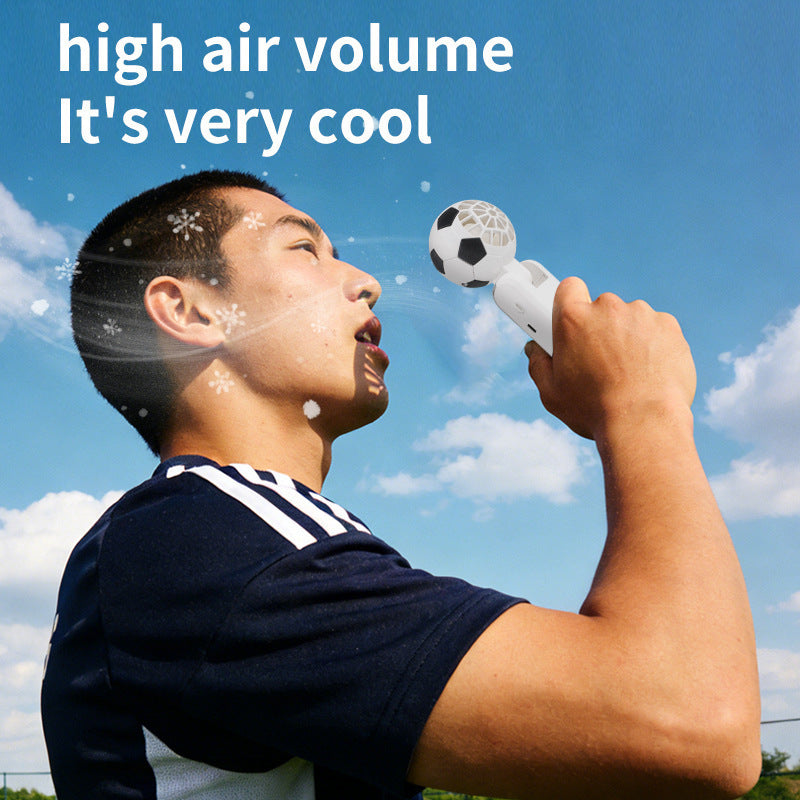 Portable Cooling Fan with Supercooled Ice-Magnetic Sheets Rechargeable Battery