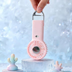 Portable USB Fan Compact Lightweight Rechargeable with Multiple Speeds and Low Noise