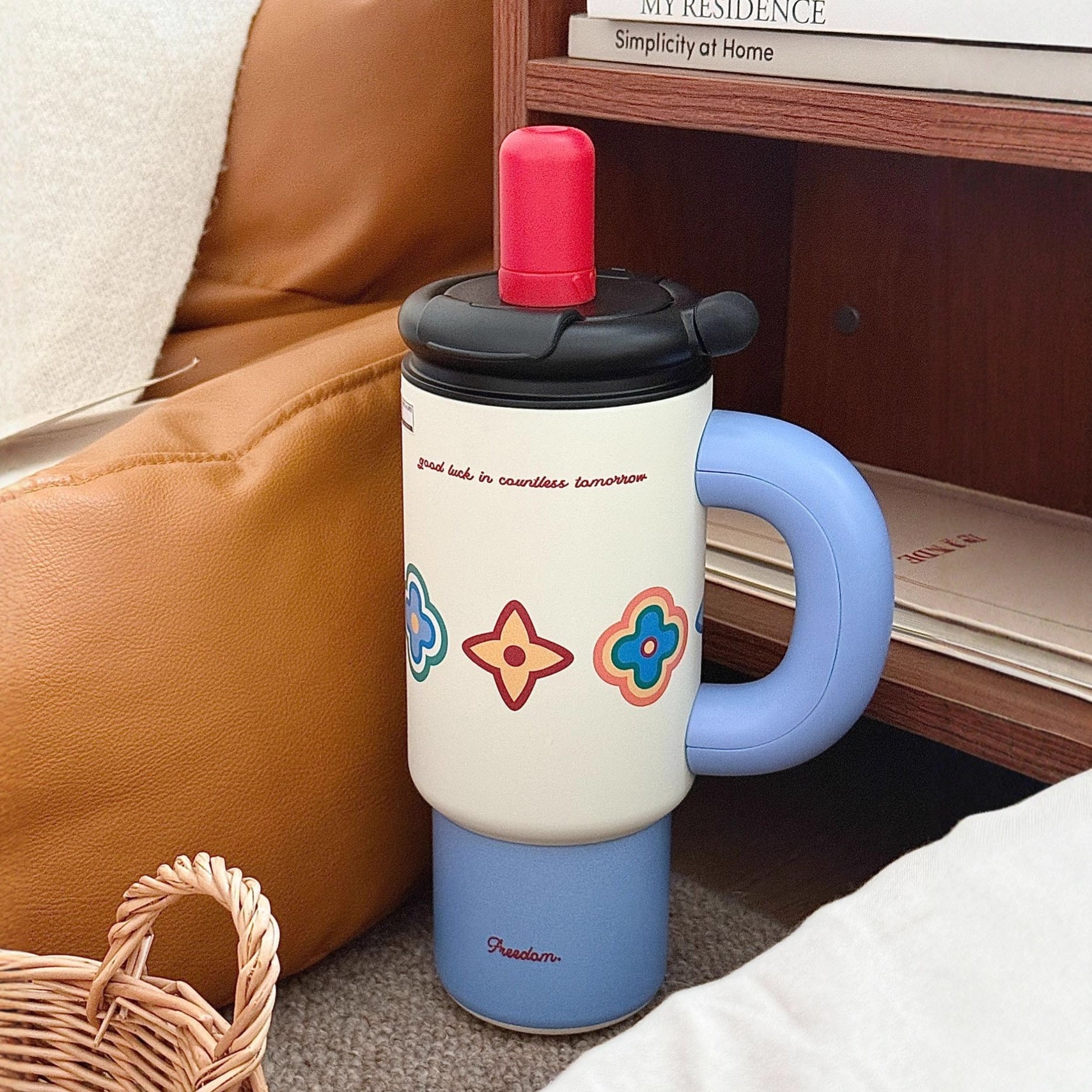 Women’s Multi-Purpose Insulated Drink Container Leak-Proof Lid Ergonomic Handle Large Capacity