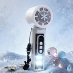 Portable USB Rechargeable Handheld Fan with Mist Function and Multiple Speeds