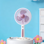 Portable Handheld Fan with Adjustable Tilt USB Rechargeable Lightweight Quiet Operation