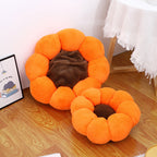 Flower-Shaped Plush Pet Bed with Non-Slip Bottom for Cats and Dogs