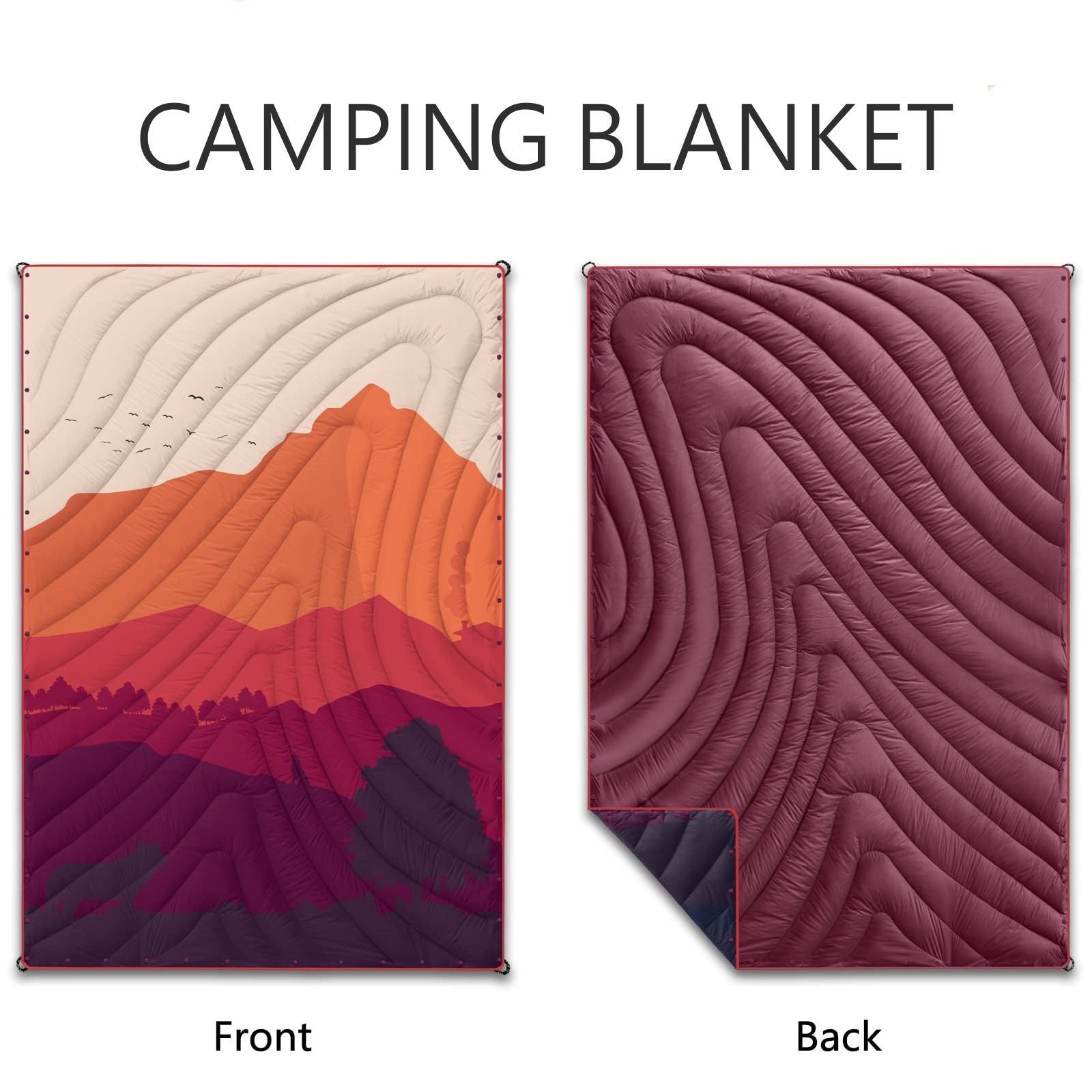 Unisex Outdoor Blanket Water-Repellent Multifunctional Compact Camping Mat