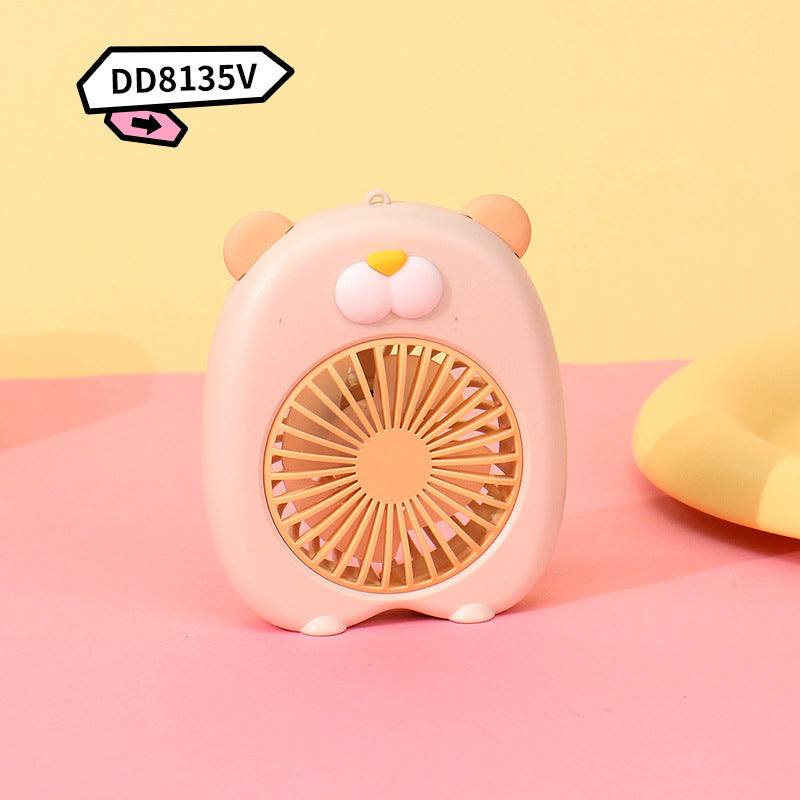 Portable Handheld Fan Cute Pig Design Compact Quiet Personal Cooling Fan for Women and Kids