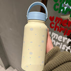 Women’s Insulated Stainless Steel Water Bottle with Carry Handle Leak-Proof Design