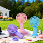 Portable Mini Fan with Flexible Tilt and USB Rechargeable Battery Lightweight Personal Cooling Fan