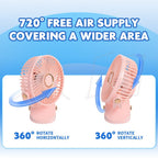 Portable Table Fan with Oscillation and Variable Speed Control Compact Lightweight Design